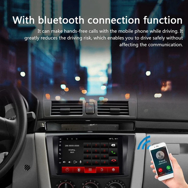 9 дюймов Android 8 1 2.5D HD пресс Sn автомобильный MP5 плеер 1G + 16G Wifi Bluetooth FM радио для Mazda 5 GPS