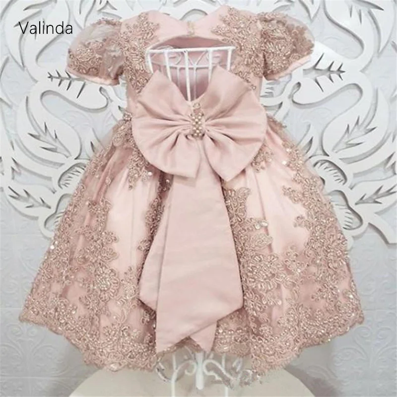 

Short Sleeves Baby Girl Dresses for Little Girl Birthday Toddler Clotthing