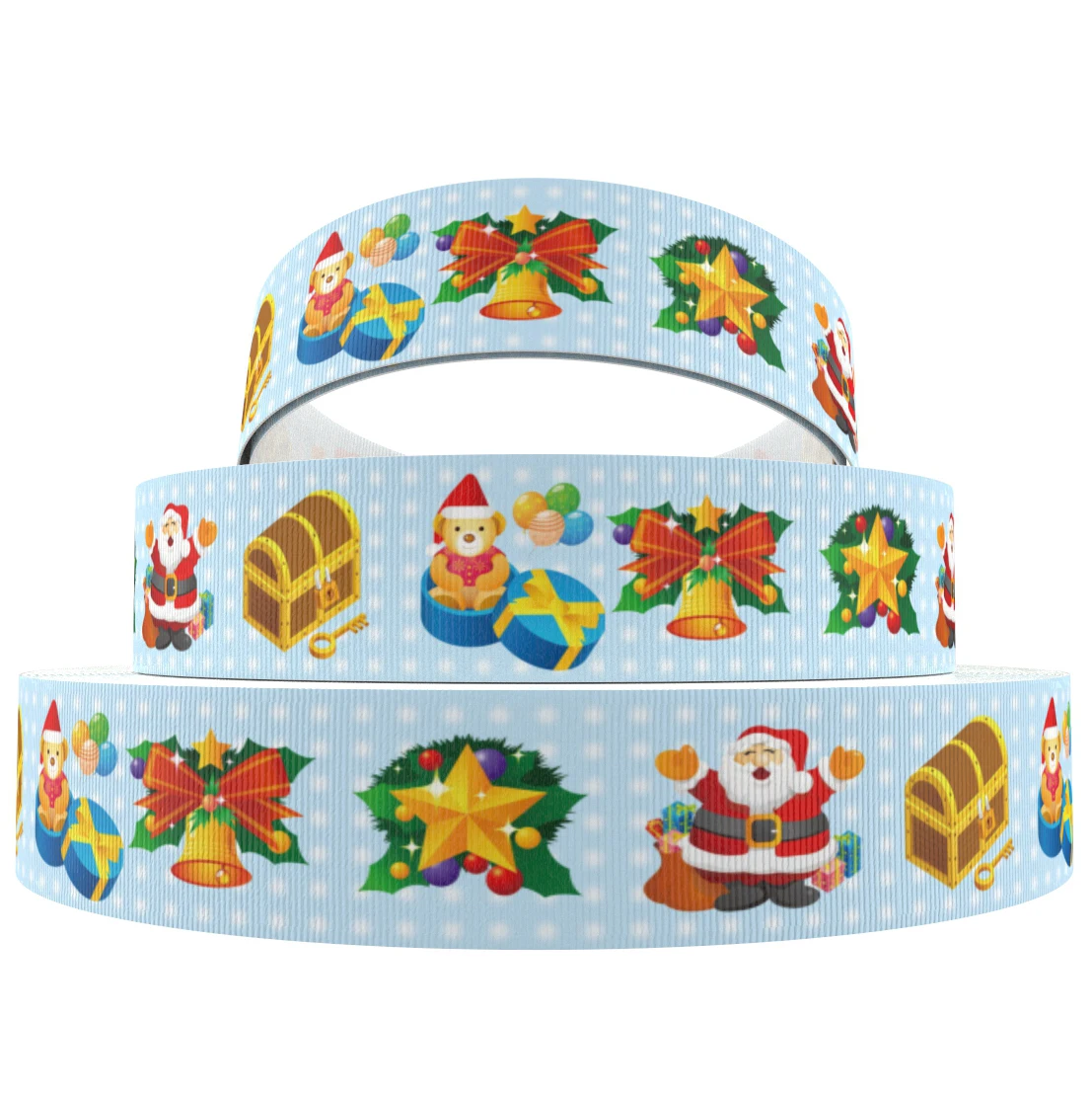 

David accessories 3"75mm 50yard/lot Christmas Grosgrain Ribbon DIY Bow Home Decoration Gift Packing Material Ribbons,50Yc7585
