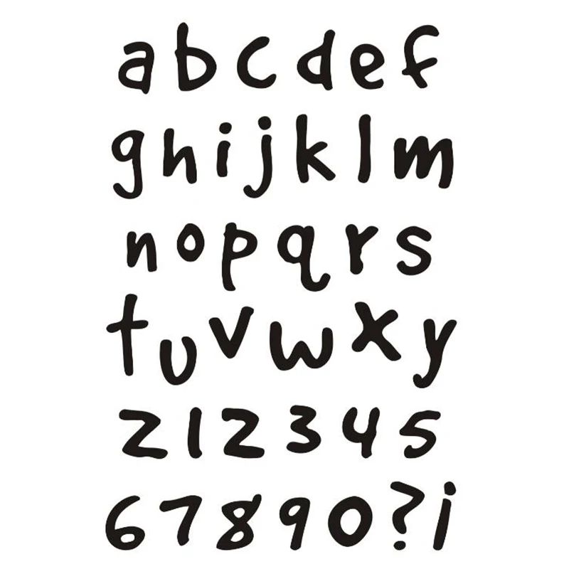 Прозрачный чехол для рукоделия с буквами прозрачный штамп цифрами украшения