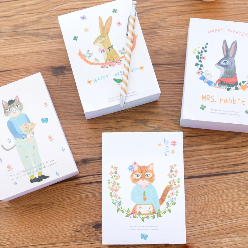 375 шт./компл. Kawaii Memo Pad 2020 дней планировщик милый животный узор чтобы сделать