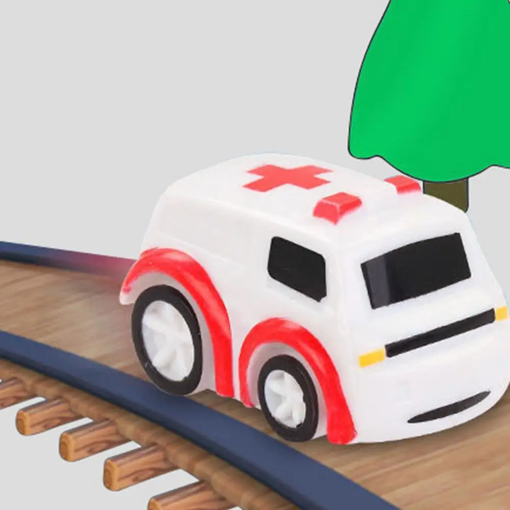Juguetes de coche de aventura, rompecabezas educativo para ni&ntilde;os peque&ntilde;os, pista de carreras, pistas de estacionamiento-4