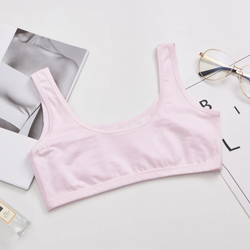 Тренировочный бюстгальтер для девочек без косточек с тонкой чашкой модное