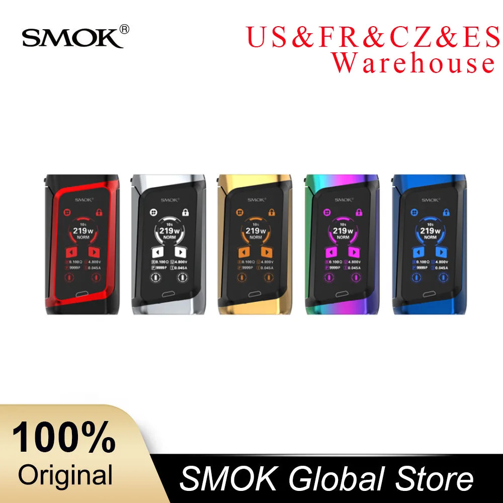 Smok Morph 219 мод 219 Вт TC бокс мод 0,001 s Скорость Стрельбы нет 18650 батарея подходит 6 мл TF2019 Танк против X-Priv мод