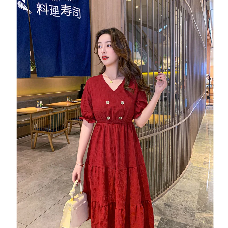 

Floral Printed Maxi Dress V Neck Sexy Ruffle Sleeve Vintage 2021Summer Hippie Beach Casual Women Dresses
