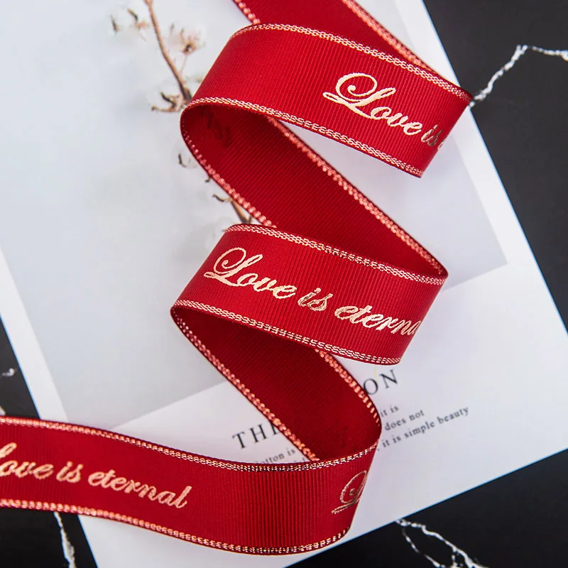 Бронзирующая лента 2 5 см с надписью на английском языке упаковочная коробка