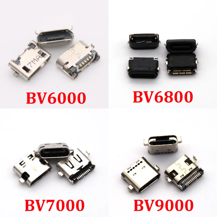 10 шт. микро Usb зарядный разъем сменный Тип c для BlackView BV6000 BV6800 BV9000 BV7000 Pro - купить по
