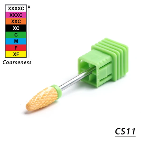 CS11 STZ 1 шт. керамические сверла для ногтей Маникюрные роторные фрезы электрические пилочки для ногтей Гель-лак для удаления педикюра аксессуары CS01-27 - Цвет: CS11