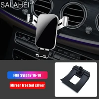 funny car holder bracket for mobile phone cell in auto dashboard air vent stand clip mount gps for nissan sylphy 2016 2017 2018