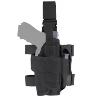 adjustable tactical hunting right handed leg pistol gun pouch holder drop leg thigh holster