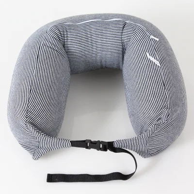 Комфортная подушка для путешествий подушка Almohada полиэстер Kissen декоративные микробусины u-образная подушка для шеи в полоску P143 - Цвет: 2