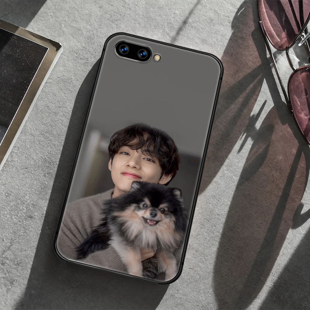 

Bangtan Boys Kim Tae Hyung Phone Case Cover Hull For HUAWEI honor 7a 8 8s 8a 8x 9 9x 10 20 i Lite Pro black Funda Luxury Etui