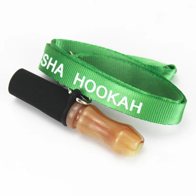 Зеленый Силиконовые кальянные мундштук для Sheesha кальян наргиле Shisha аксессуары для подвеса веревки ремешок из смолы рот советы - Цвет: Зеленый