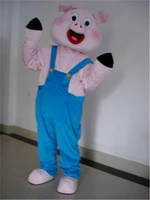 pink pig mascot costume suits party dress outfits clothing advertising carnival halloween event unisex cartoon apparel cosplay