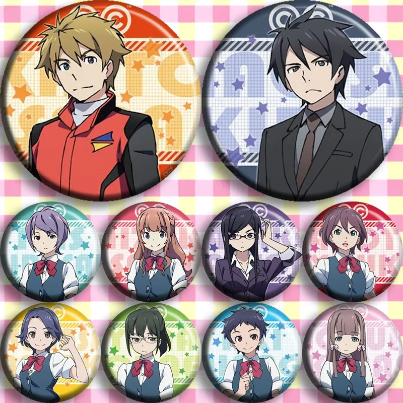 Аниме кризисная в классе Kiryu nagsera Mizuki Shirosaki Iris Значки для косплея мультяшная вставка, шляпы, брошь на булавке, игрушка