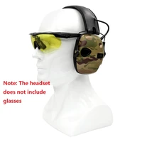 tactical electronic shooting headphones protective earmuffs hearing protection noise reduction headphones multi cam camouflage