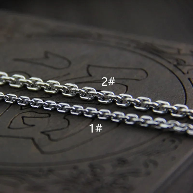 Цепочка унисекс из тайского серебра S925 пробы с крестом | Украшения и аксессуары