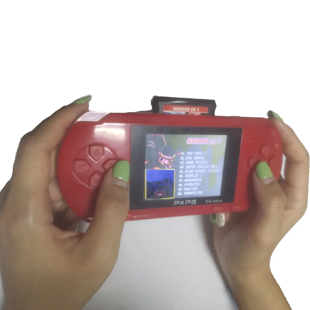 3 дюймовый 16 бит PXP3 тонкая станция видео игры плеер портативная игра + одна