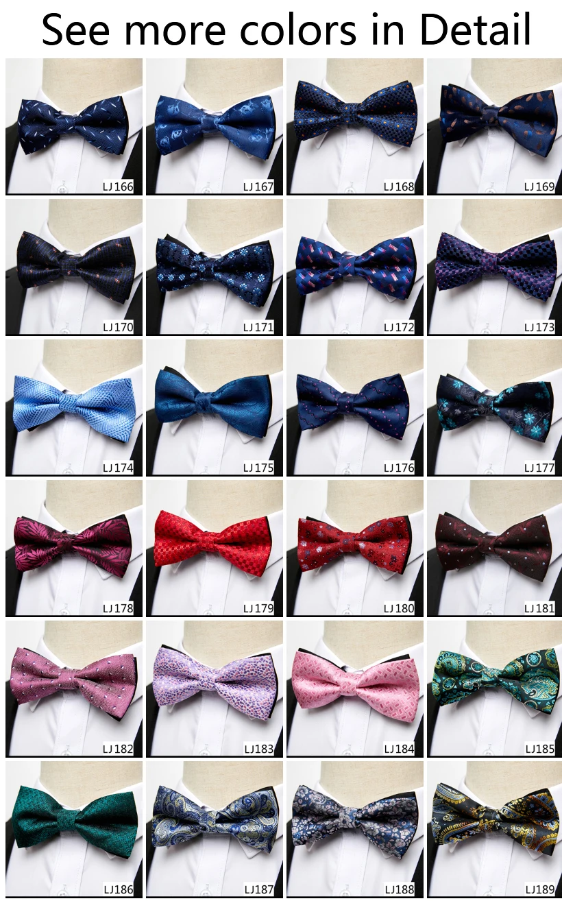 

Factory Sale Newest style Brand Woven Butterfly Tie Man's Shirt Accessories Dropshipping Gold Fit Group April Fool's Day