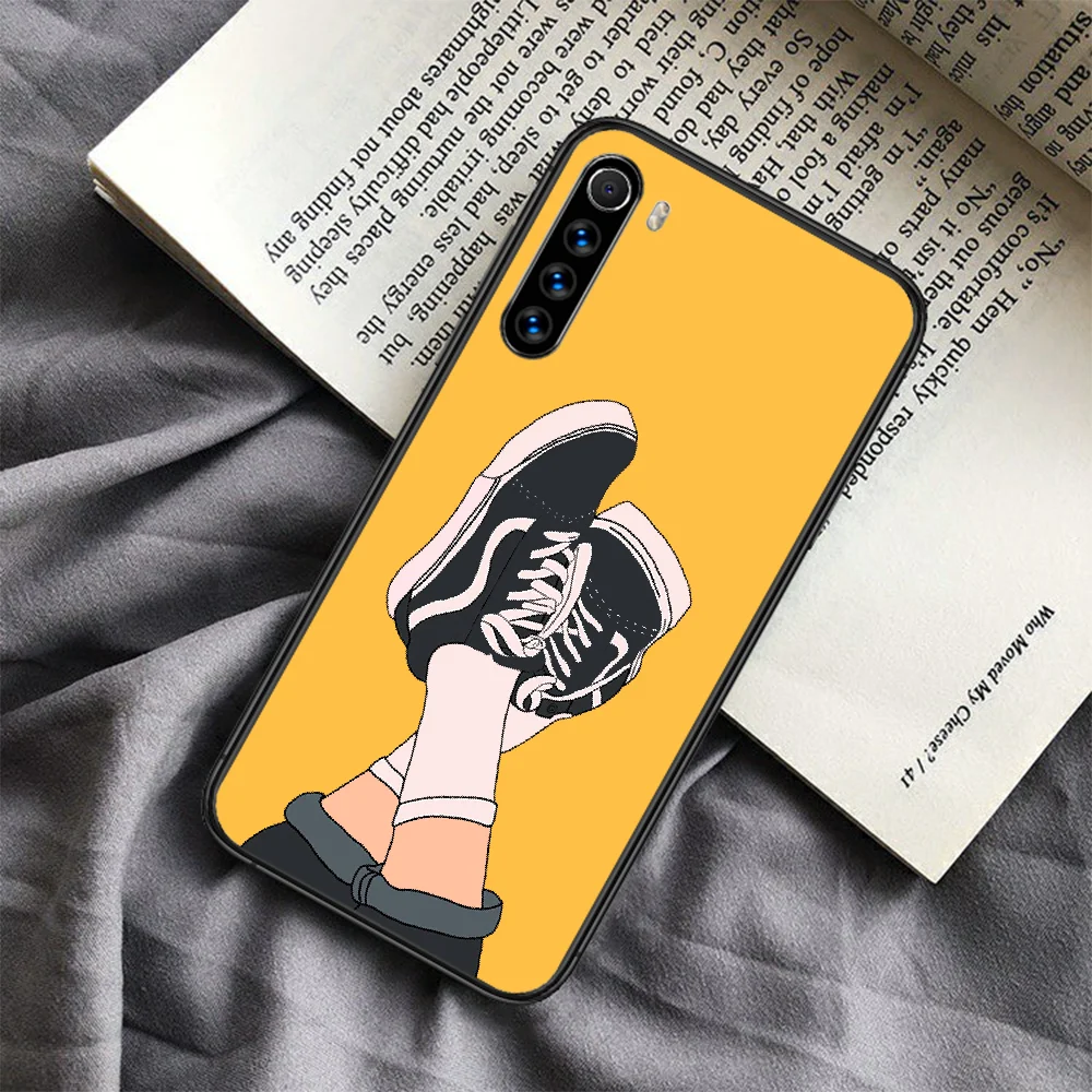 

Vansing Brand Sports Skateboard Phone Case For Xiaomi Redmi Note 7 8 8T 9 9S 4X 7 7A 9A K30 Pro Ultra Black Shell Luxury Funda