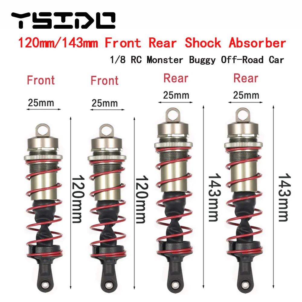 Амортизатор переднего и заднего амортизатора 120 мм для 1/8 JLB HSP EM Racing DHK HPI Redcat LRP Hobao