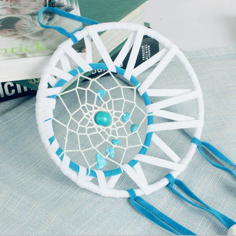 Голубое Ловец снов индийское подвесное украшение для дома спальни гостиной