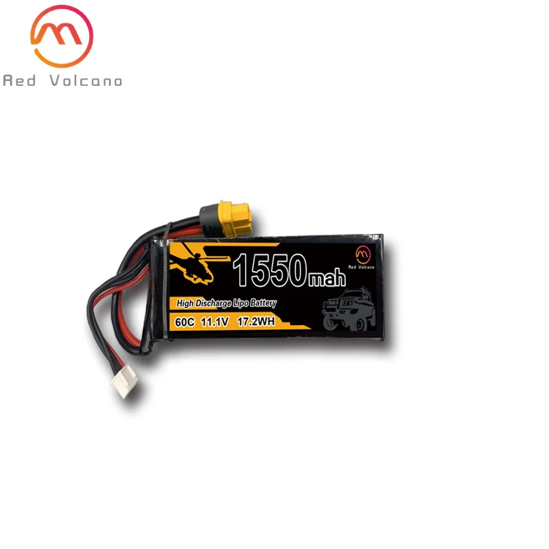 

3S 60C 1550MAH RC Lipo Battery 11.1V Pack For Radio Control Drone Toys