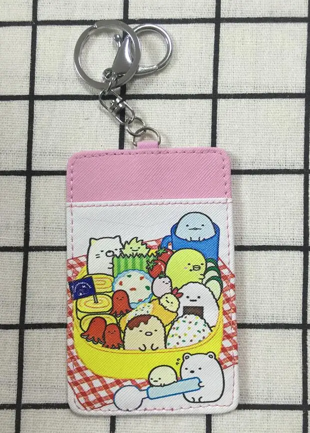 see chart IVYYE 1 шт. Sumikko gurashi аниме плюшевый держатель для карт PU мультфильм Кредитные ID Сумки монета автобус карты кошелек малыш девочки подарки - Цвет: see chart