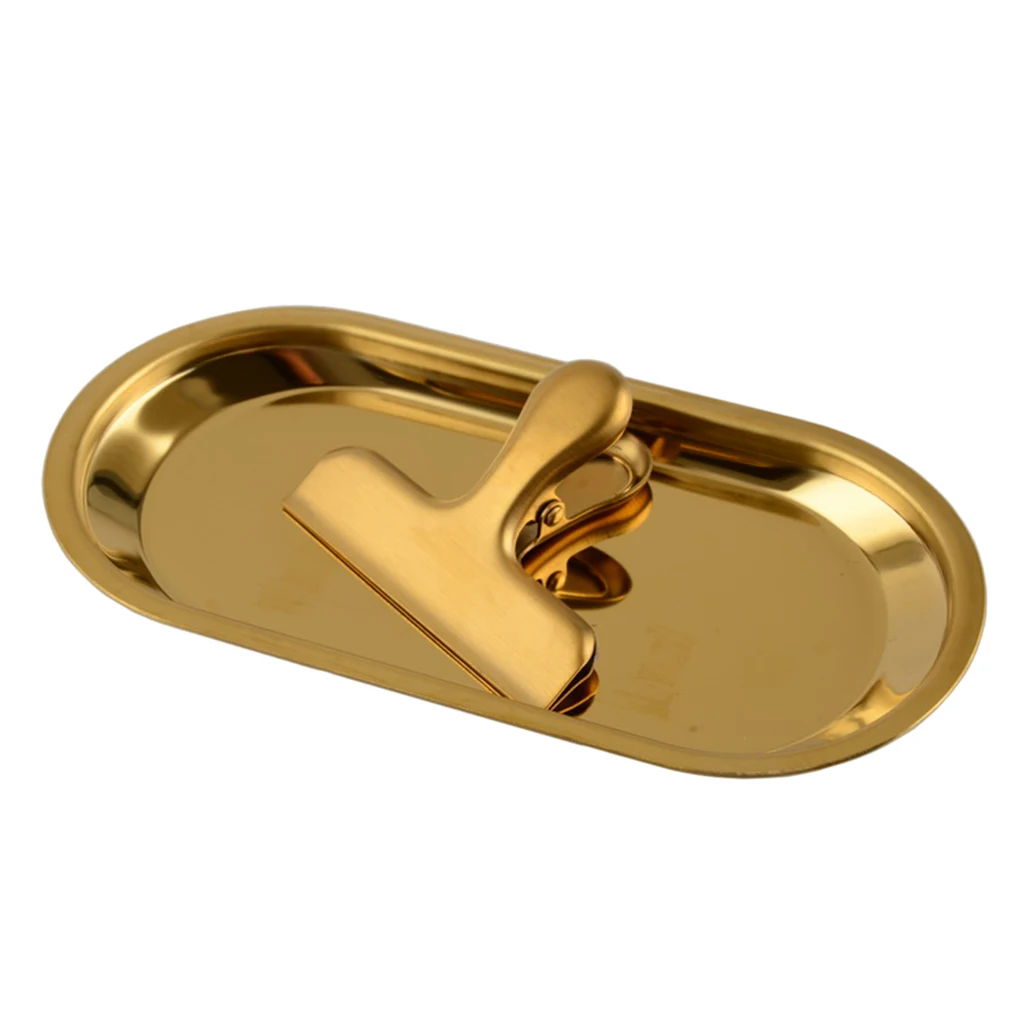 

Stainless Steel Food Bag Sealing Clip Chip Clips Food Storage Sealer Gold