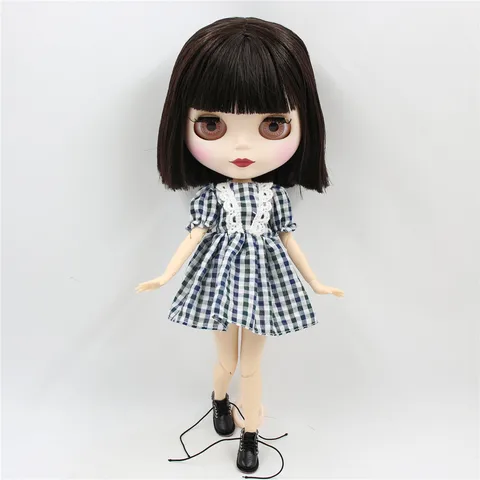 ICY DBS Blythe кукла 1/6 bjd шарнирное тело короткие каштановые волосы матовое лицо 30 см игрушка для девочек подарок аниме