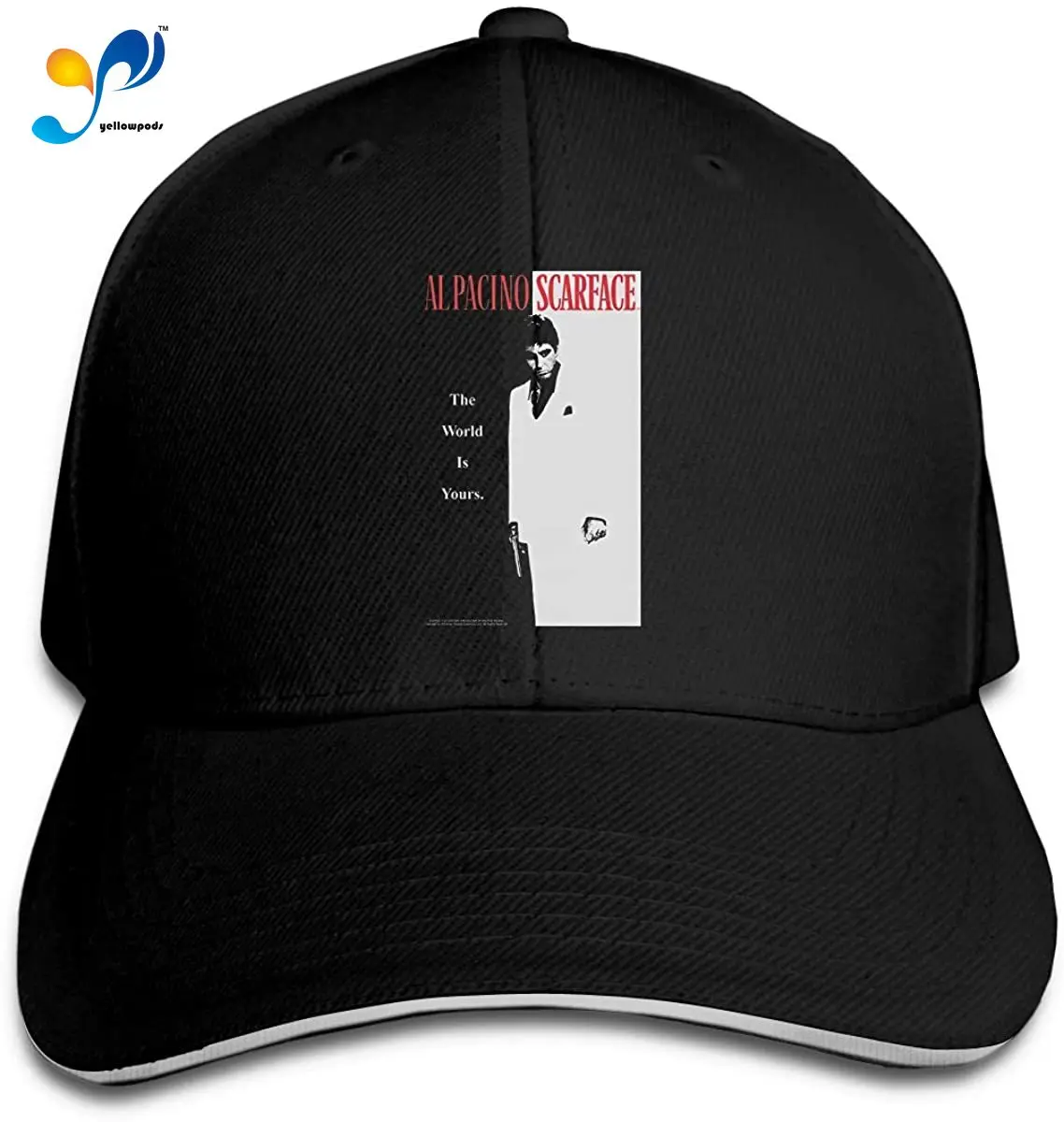 

Scarface The World is Yours Womens Men Unisex Adjustable Sandwich Cap Casquette Hats
