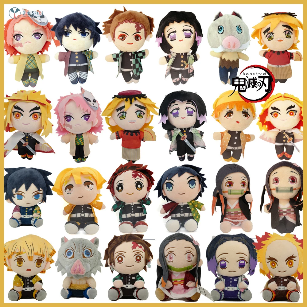 

7 шт./компл., игрушка-убийца демонов, незуко, шинобу, плюшевые куклы, аниме Подушка, кукла, мультяшная милая игрушка, 40 см, кавайные мягкие игру...
