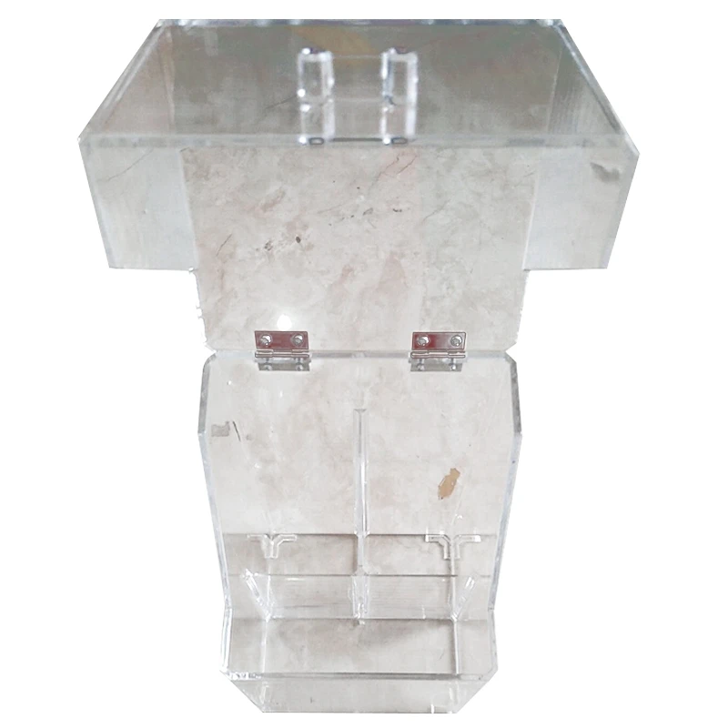 Прозрачная коробка для кистей косметическая хранения кисть контейнер