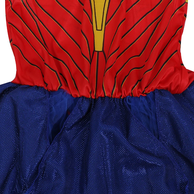 

Deluxe Child Dawn of Justice Wonderful Cosplay Woman Girl Superhero Costume Halloween Suit Gift Movie Clothes