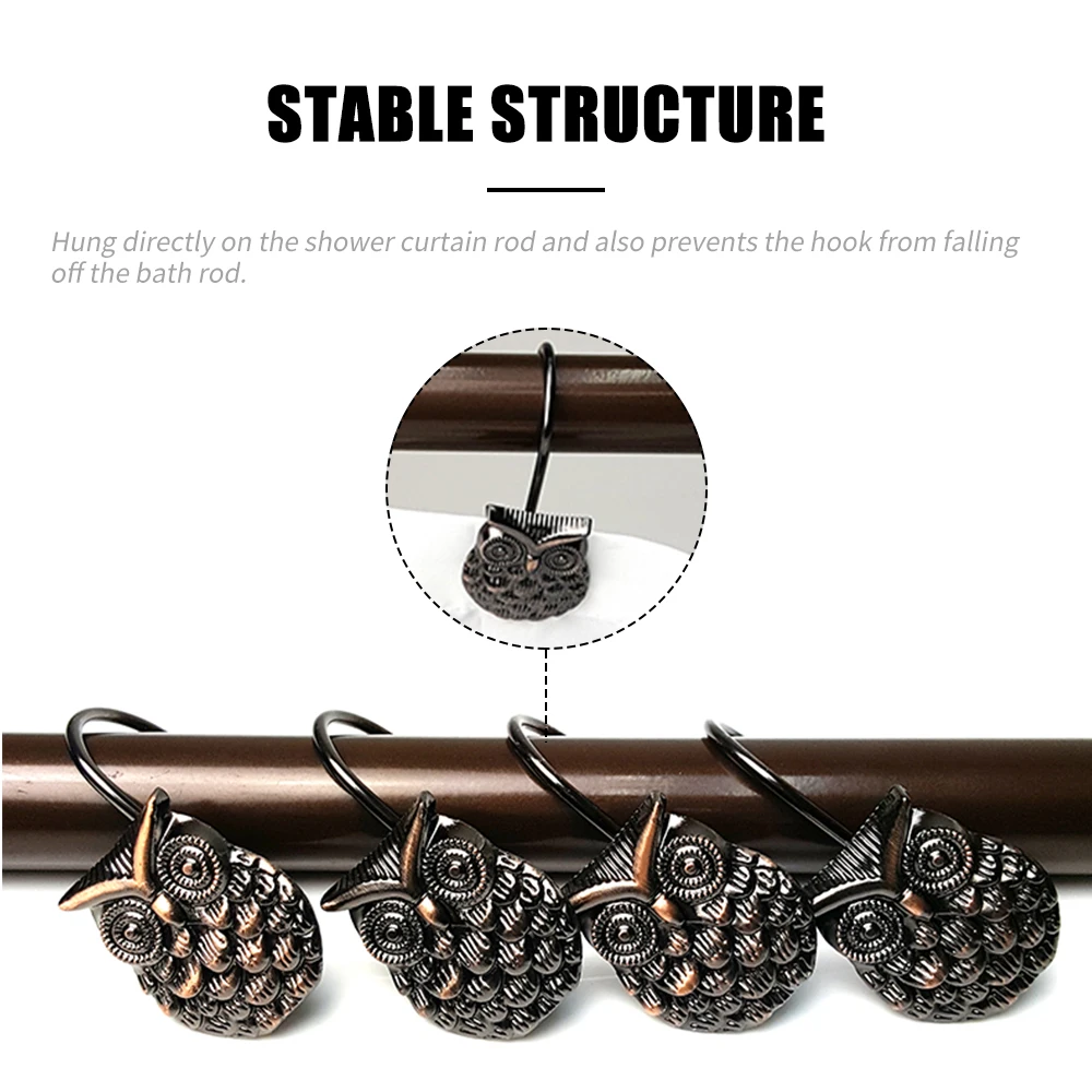 Горячая Сова декоративный занавес для ванной s Крючки Кольца занавески душа