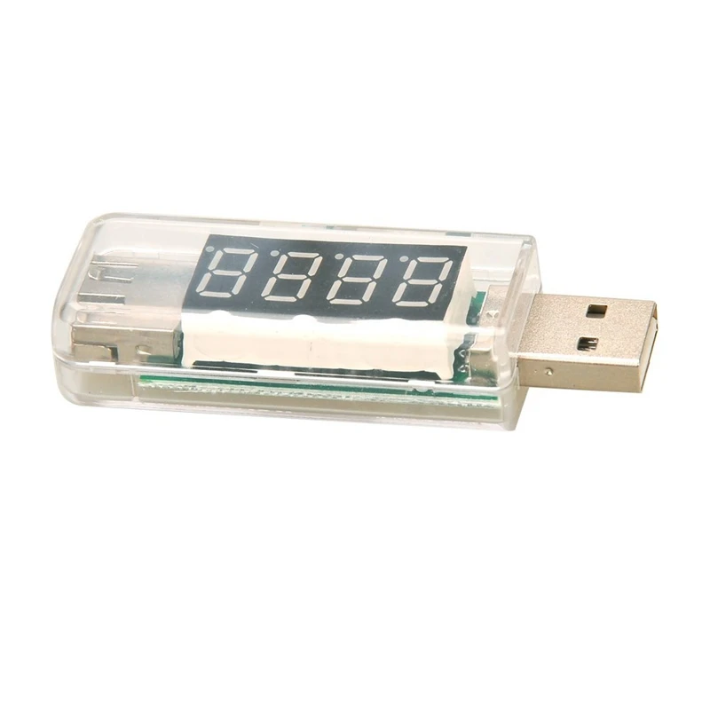KW-202 Digital Display USB portable tension tester voltmeter battery tester for Power Bank Cell Mobile Phone Transparent