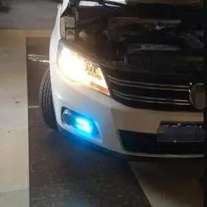 

DRL For Volkswagen VW Tiguan 2010 2011 2012 Daytime Running Lights Fog head Lamp cover car styling white Daylight Waterproof