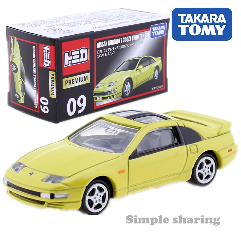 Takara Tomy Tomica Premium Nissan Fairlay Z 300ZX Twin Turbo No. 09 CAR 1/61 Diecast Hot Model Kit Funny Pop Kids Toys | Игрушки и хобби