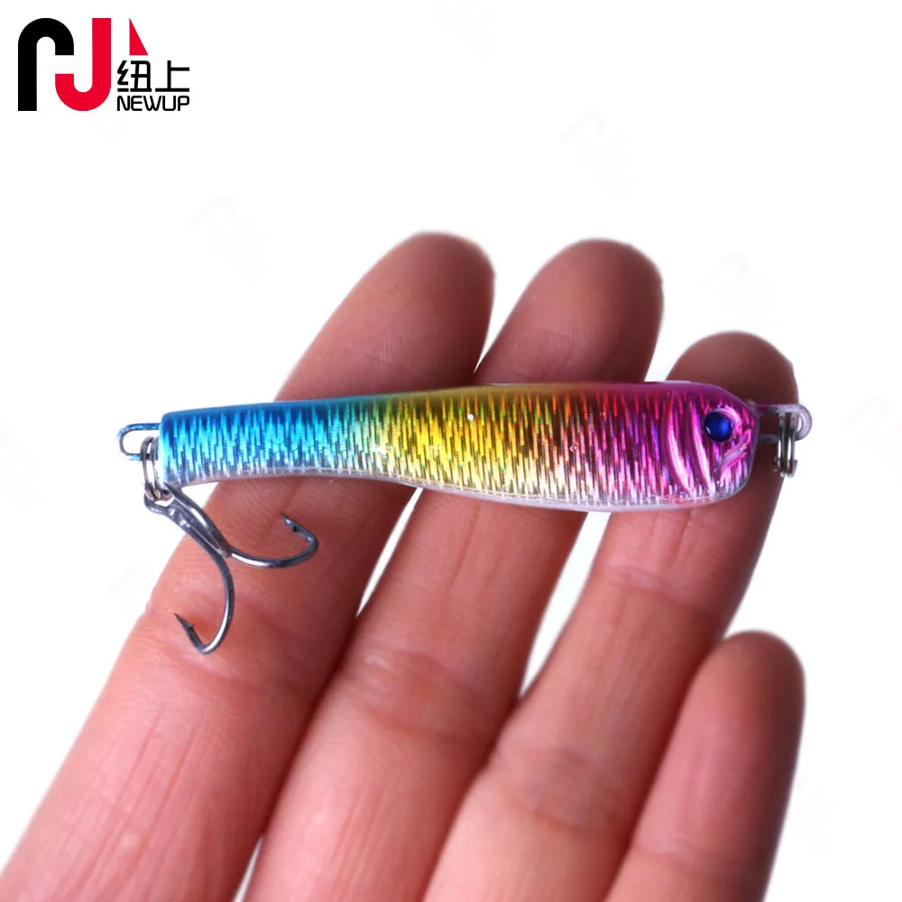 

NEWUP 1pc 24g 5.5cm Jigging Lures Metal Cast Jig Shore Casting Jigging Lead Fish Sea Bass Fishing Lure Artificial Bait