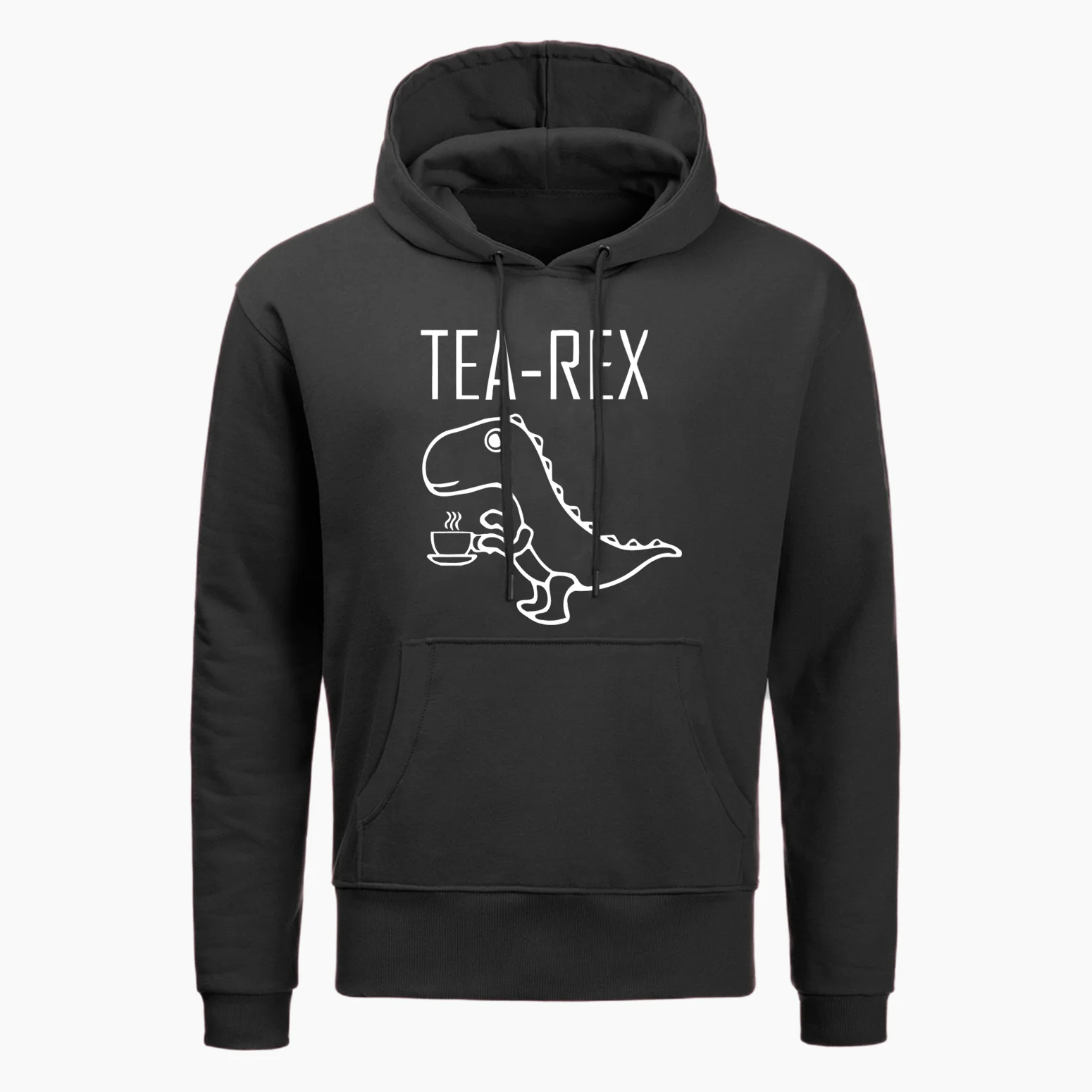 Мужские толстовки с капюшоном tea Rex Забавный шутка каламбур Юрского периода