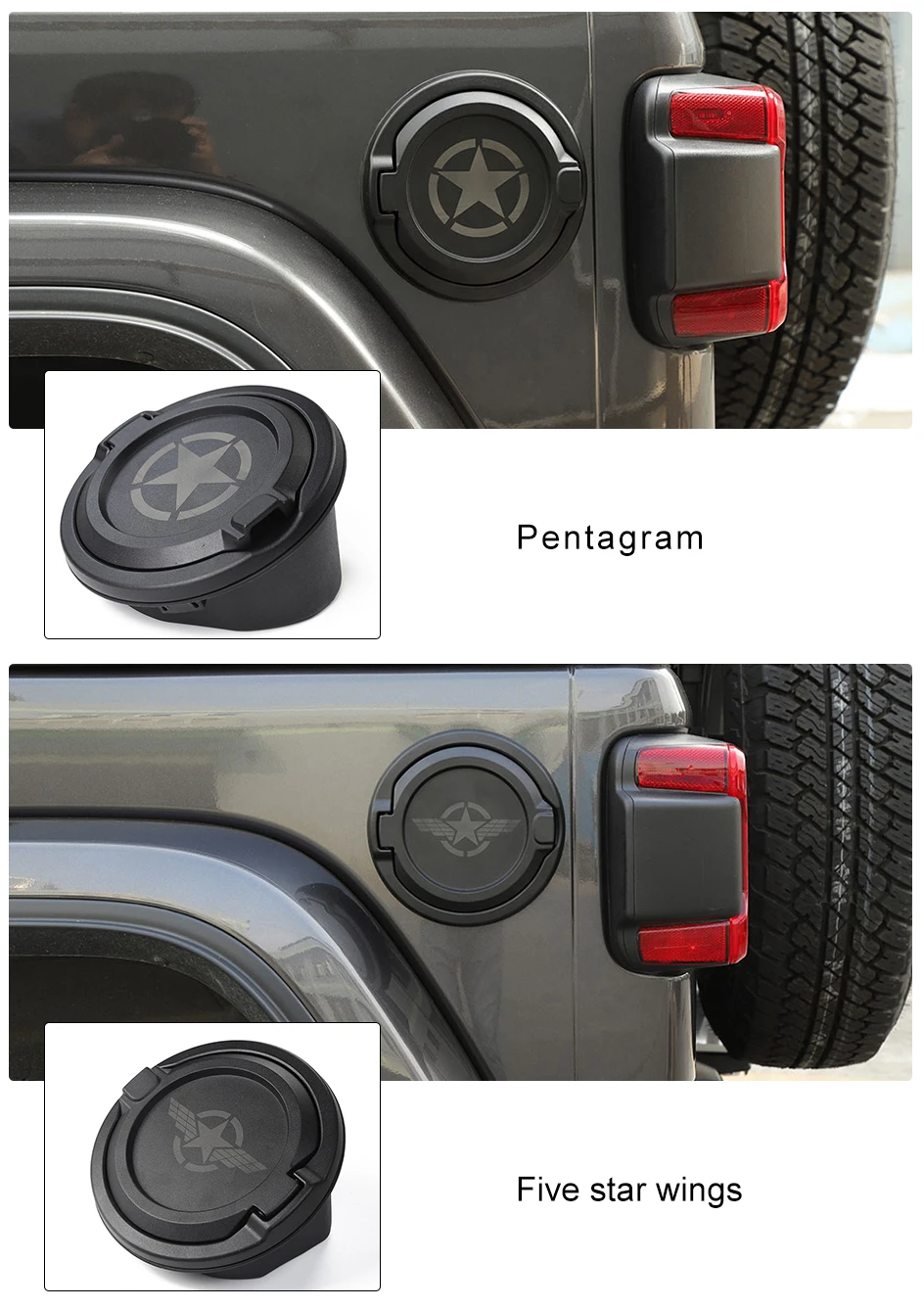 SHINEKA крышки бака для Jeep Wrangler JL Unlimited 2 4 двери бензобака крышка топливного бака крышка двери для Wrangler JL