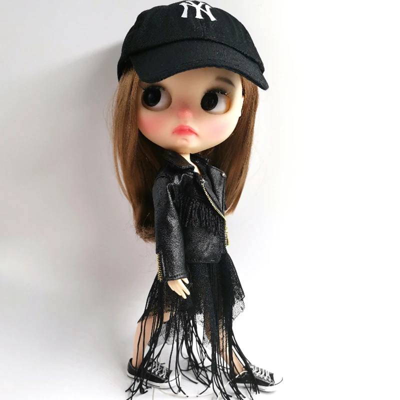 Крутая Модная Одежда для куклы Blyth, пальто для туалета/юбка для потока/шапка для Blyth, ob24, azone, pullip кукла 1/6, аксессуары для одежды