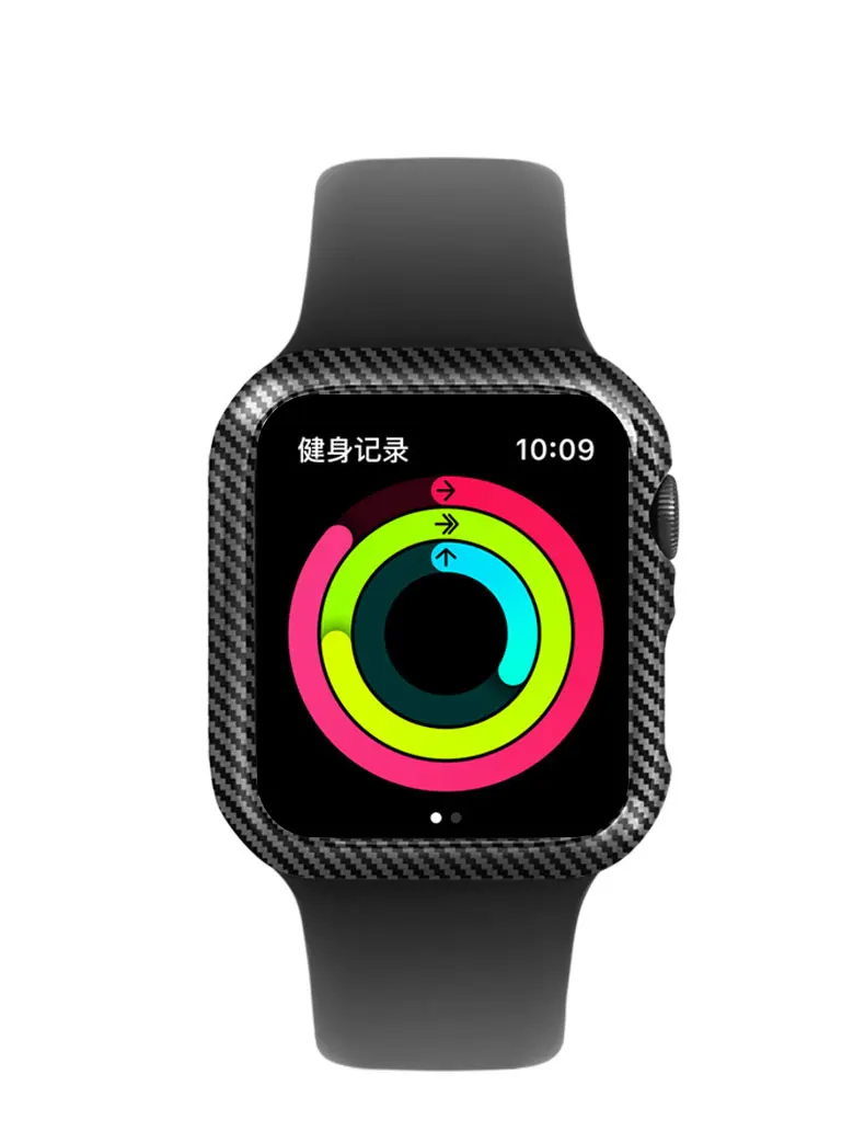 Чехол из углеродного волокна для Apple Watch 4, 5, 3, iWatch, ремешок 42 мм, 38 мм, 44 мм, 40 мм, защитный бампер, ультра тонкие линии, ремешок для часов