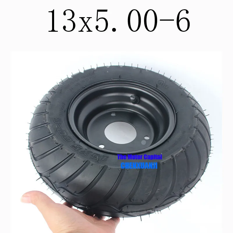 

Hot Sale Super High Performance GO KART KARTING Metal Hub ATV UTV Buggy 13X5.00-6 Inch Wheel Tubeless Tyre Tire