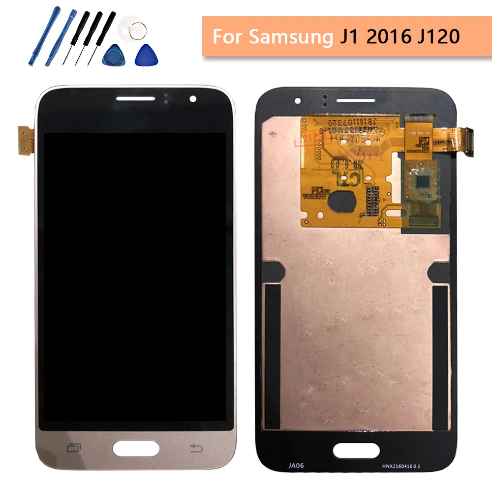 ЖК-дисплей 4," для samsung Galaxy J1 J120F J120DS J120G J120M J120 ЖК-дисплей Дисплей кодирующий преобразователь сенсорного экрана в сборе Замена