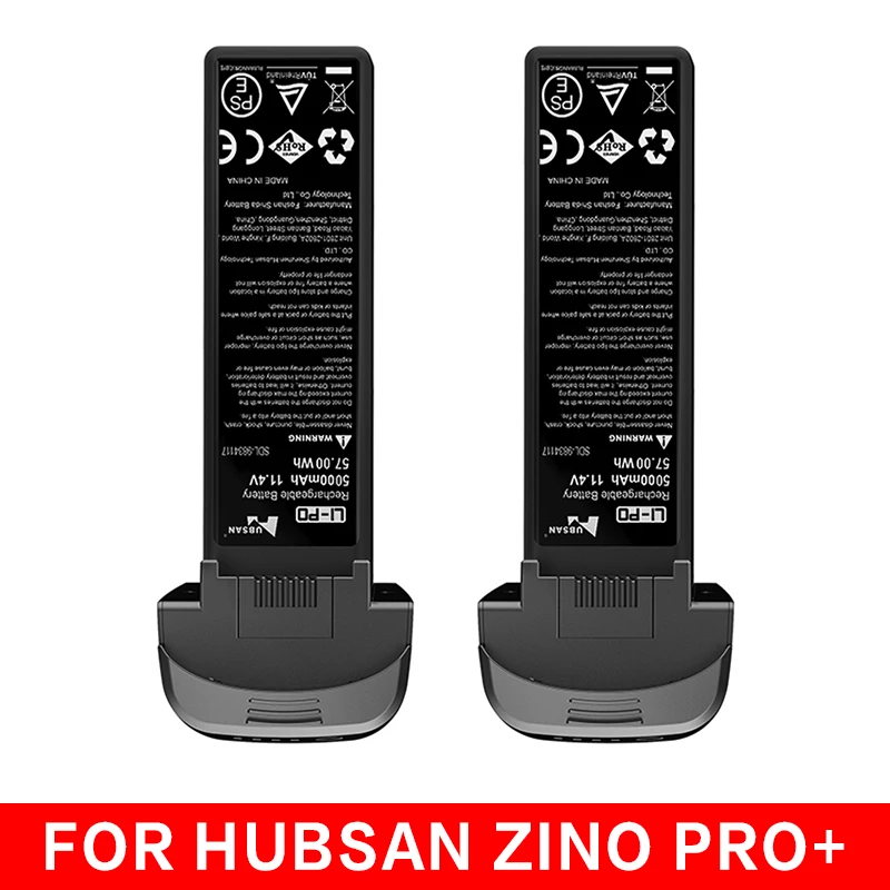 

Original HUBSAN ZINO Pro Plus Rechargeable Battery 5000mAh 11.4V 34.2Wh Flight Time 23 Minute Lithium Battery for ZINO PRO Drone
