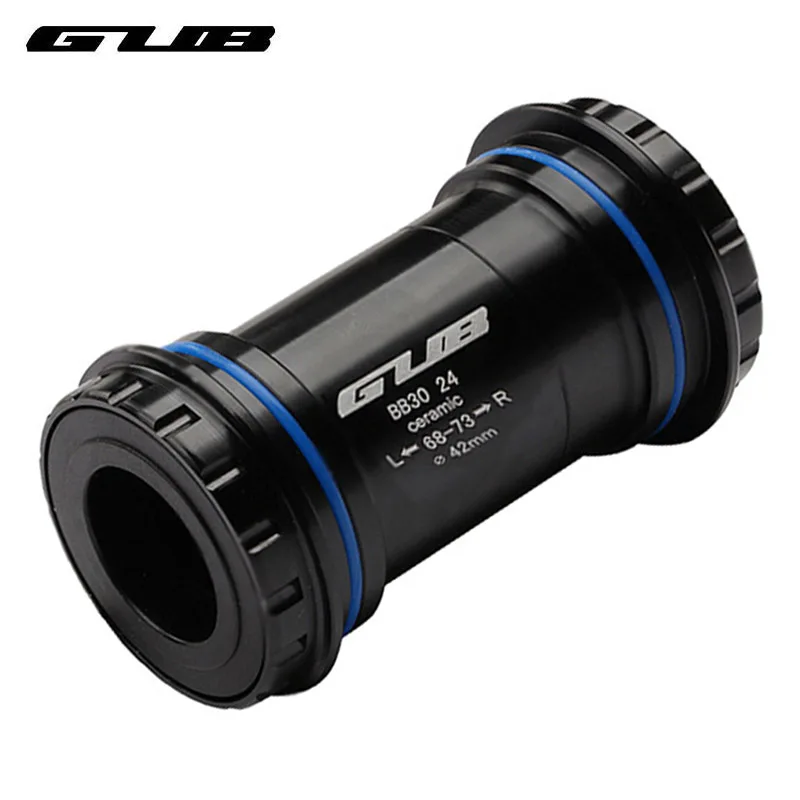 

GUB Ceramic Bearing Bicycle Bottom Brackets Cycling Bottom Bracket To 24/22mm for Bike Threaded Press-in Bottom Bracket