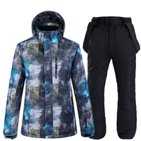 30 degrees mens snow suit set 10k waterproof windproof winter outdoor sport wear warm snowboarding ski jacket bibs snow pant