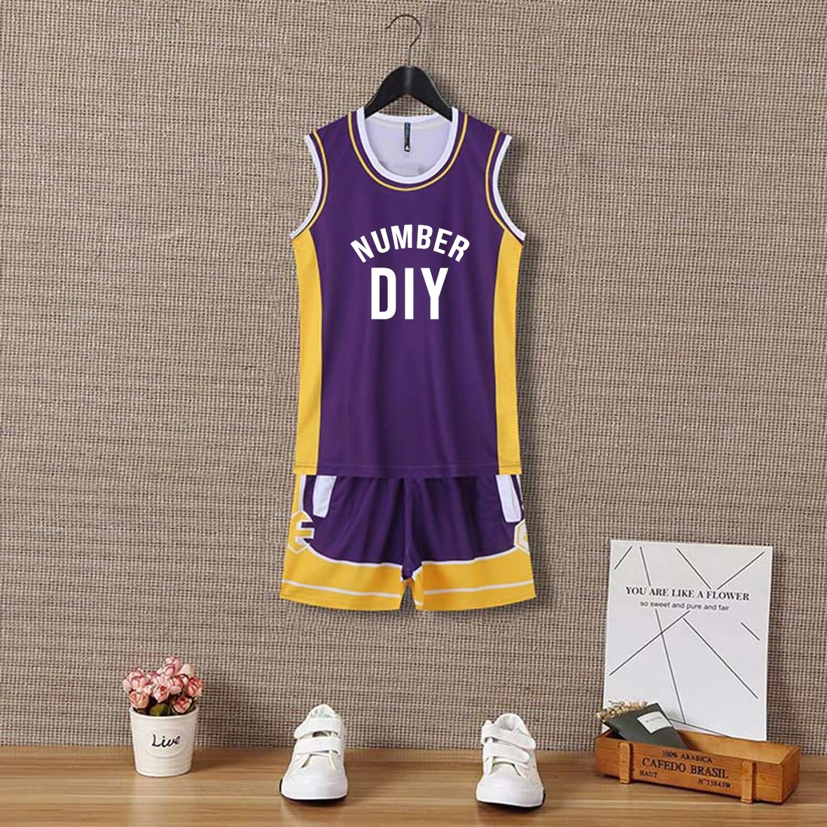 

Child Basket Shirt Vest Shorts Summer New 2022 Basketball Uniform Sports Suit Boy Girl Sportswear Cosplay Costume College Jersey
