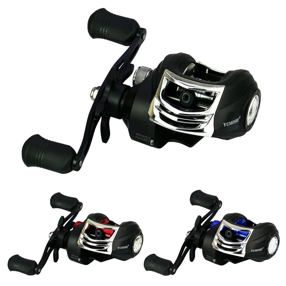 

7.2/1 Low Profile Baitcasting Fishing Reel Hollow Baitcasting Fishing Reels Freshwater Saltwater Full Metal Tackle Accessories